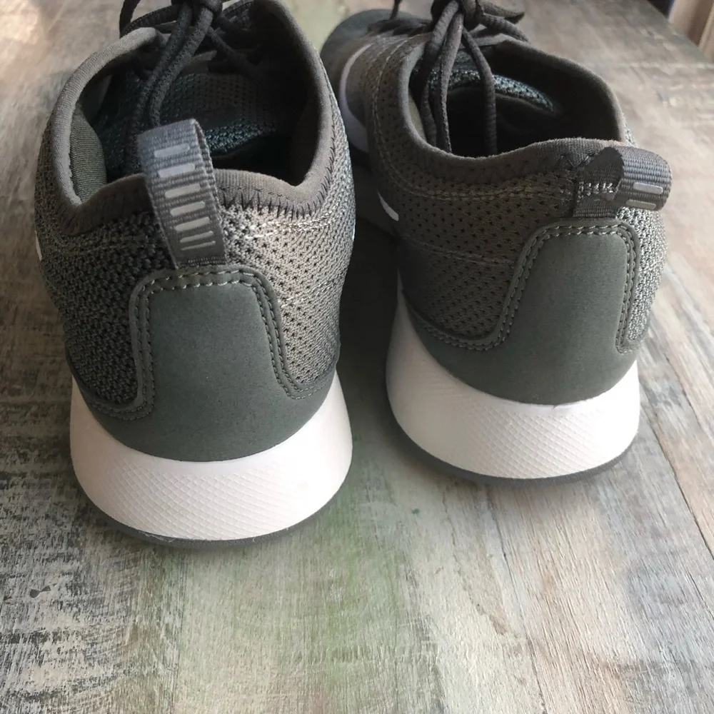 Nike Youth Women's Dualtone Racer Greenish Gray Sneaker Shoes